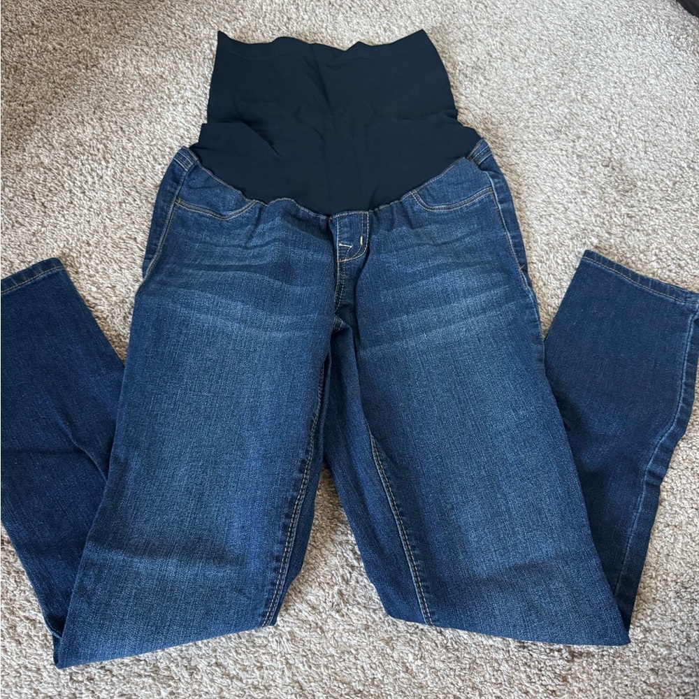 1822 Denim Women's Dark Blue Skinny Maternity Jeans